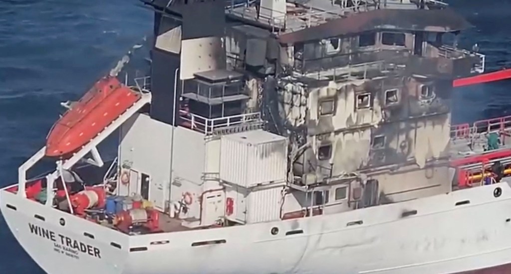 Two ships ablaze in Romanian Black Sea waters, 7 sailors missing