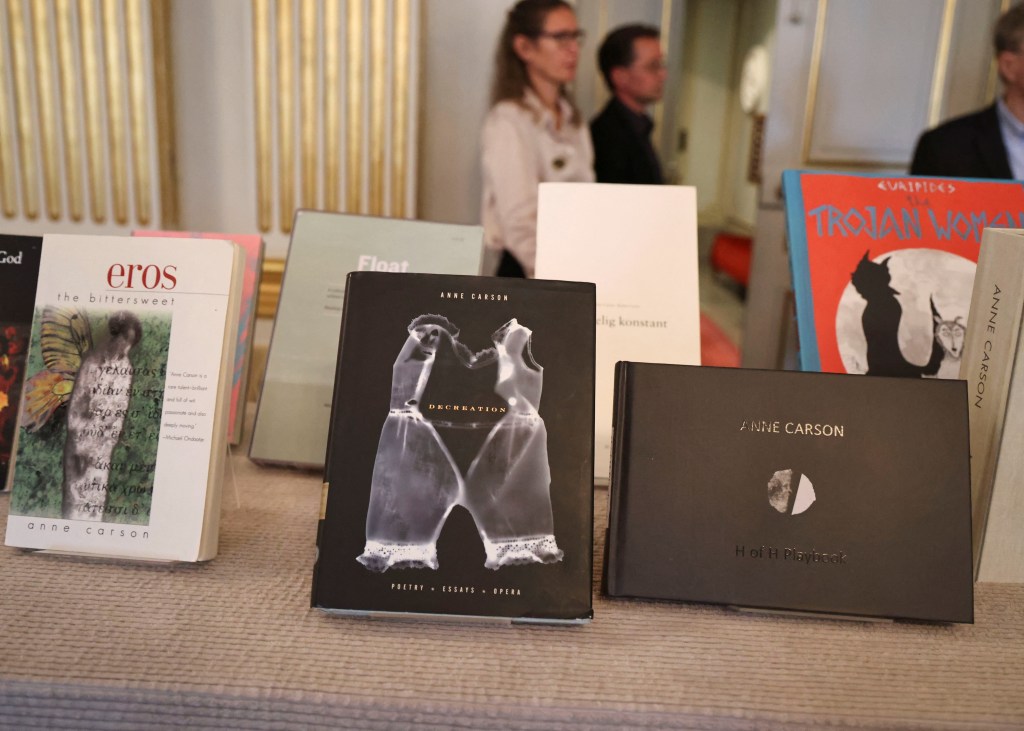 Genre-defying poet and writer Anne Carson wins Nobel Prize in Literature