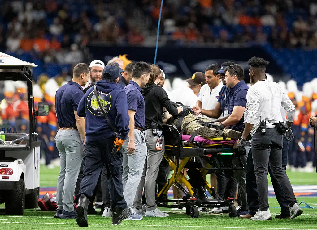 Air Force commander speaks out after soldier dies following 170ft fall during demonstration at football game