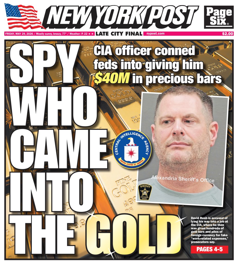 CIA officer caught stealing millions in gold bars pleads guilty to colossal wire fraud scheme