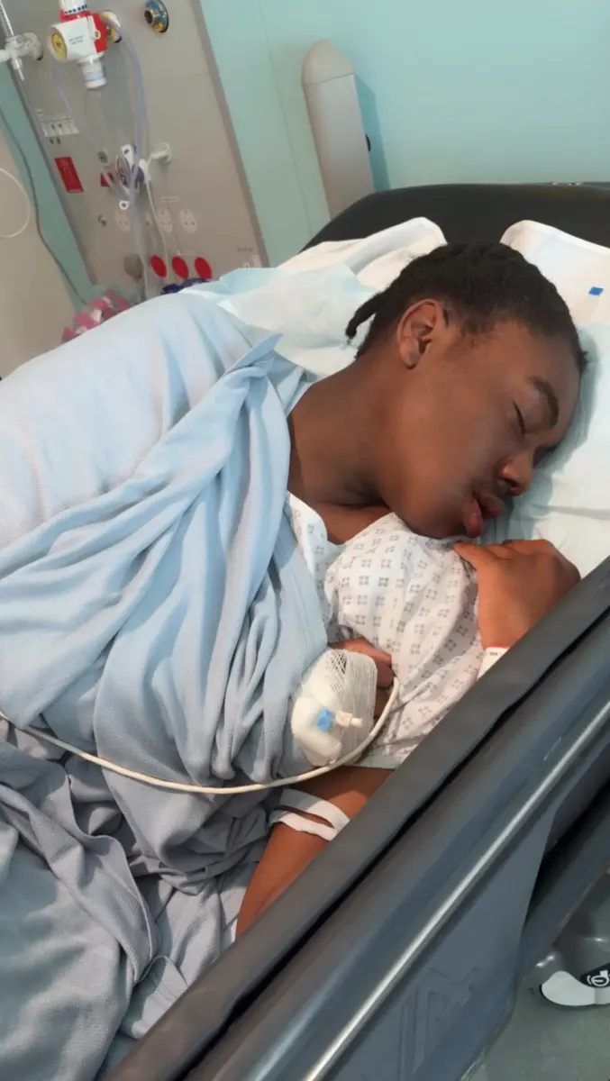 Teen has 10-hour surgery to implant leg bone into his face after being diagnosed with rare tumor