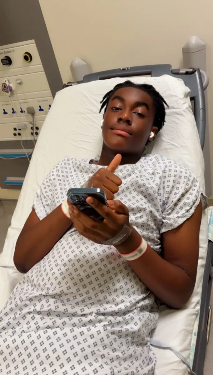 Teen has 10-hour surgery to implant leg bone into his face after being diagnosed with rare tumor
